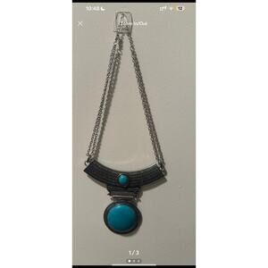 Turquoise Costume Jewelery Necklace Statement piece